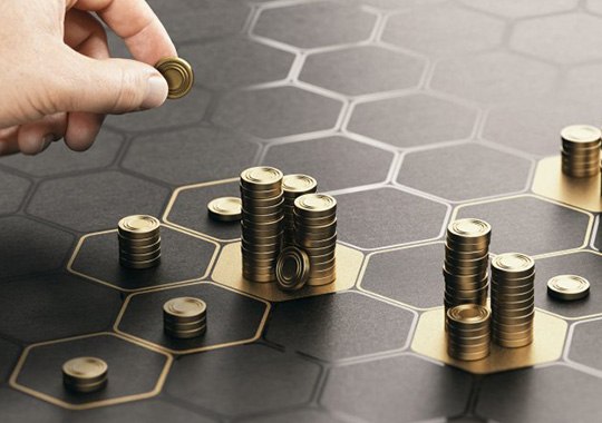 Coins arranged on hexagonal grid