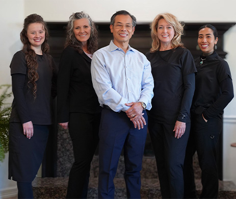 Doctor Lim & His Amazing Dental Team smiling